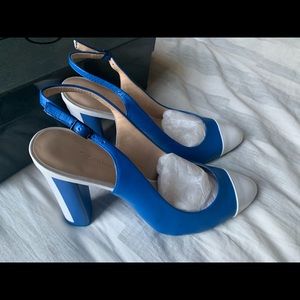 Calvin Klein Peggy Patent PU+Kid Nappa White